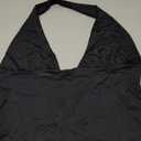 ForeFair Women Sexy Halter Deep V Neck Backless Crop Tank Top Open Back Sleeveless Slim Fit Y2k Summer Tops L
