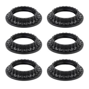 6pcs Light Socket Shade Rings, 1-3/8 Inches Thread Diameter Lamp Shade Retaining Ring Plastic Lamp Shade Screw Collar Rings Threaded Lamp Shade Ring for E26 Sockets Rings for Light Fixtures
