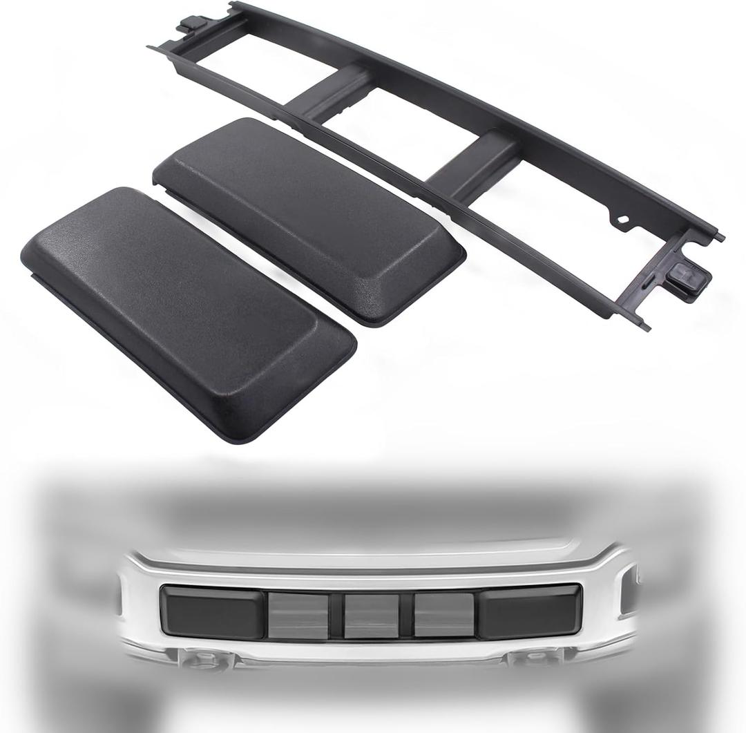 MOTOKU Black Front Bumper Cover Lower Grille Panel Trim