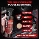 Carfidant Interior Car Cleaner  Upholstery & Car Seat Cleaner for Deep Cleaning Leather, Fabric, Plastic, Rubber - 18oz All-in-One Car Cleaning Kit & Interior Detailer Spray