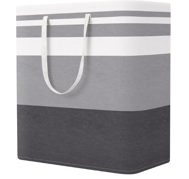 Laundry Basket Hamper, 100L Collapsible Clothes Storage, Grey
Freestanding Clothes Hampers, Foldable design, with Easy Carry Handles, For Laundry, Bedroom, Dorm, Clothing, Towels, Toys