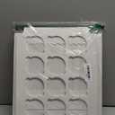 12PCS Cupcake Boxes 12 Count Cupcake Container with Window White Cupcake Holder Holding 144 Cupcakes for Birthday Holiday Party Bakery Supplies (12Pcs+Stickers Round)