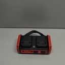 350W Pure Sine Wave Power Inverter Compatible with Milwaukee 18V Battery, DC 18V to AC 120V Inverter, 7A Fast Charger & 2 AC Outlet, 2 USB Ports & 2 Type-C Ports, 600LM LED Work Light (No Battery) (Red)