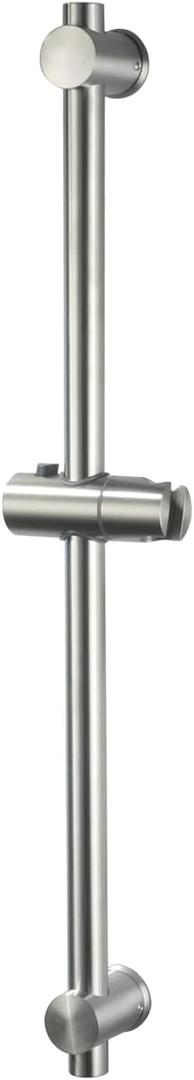 26 Inch Shower Slide Bar with Adjustable Hand Shower Head Holder Wall Mount Detachable Sliding Bar for Bathroom, Brushed Nickel Shower Head Slide Bar