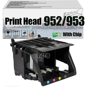 952 953 Print Head Printhead, Compatible for HP Office 7740 8210 8702 8710 8715 8720 8725 8730 8740 Printers  High Print Volume with Chip 1 pcs