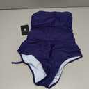 SUUKSESS Women One Piece Tummy Control Swimsuit Crisscross Backless Bathing Suit (Medium, Indigo Blue)