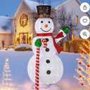 5 FT Pre-lit Christmas Snowman Pop-up Xmas Holiday Decoration with 180 LED Lights
