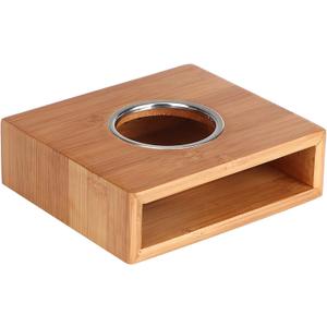 Mumusuki Teapot Warmer Stand, Teapot Heating Base with Air Holes and Stainless Steel Holder, Portable Tea Kettle Warmer Stove for Home Office Teaware Accessories (5.9x5.1x1.8in)