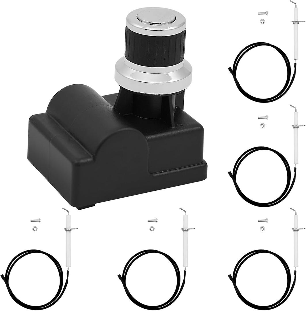GR2210601-MM-00 Grill Igniter Replacement Parts for Members Mark Pulse Igniter 6 Outlet Wire Kit DHL-128-6Q GR2210601 5 Burner Gas Grill Parts Push Button Ignitor Ceramic Electrode Module Ignition