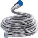 Shower HoseUpgrade 3 Layers Stainless Steel Shower TubeAnti-Kink and Leak-ProofHigh Pressure ResistanceEasy DIY ReplacementUniversal G 1/2 Connection. (2M) (79inchs)
