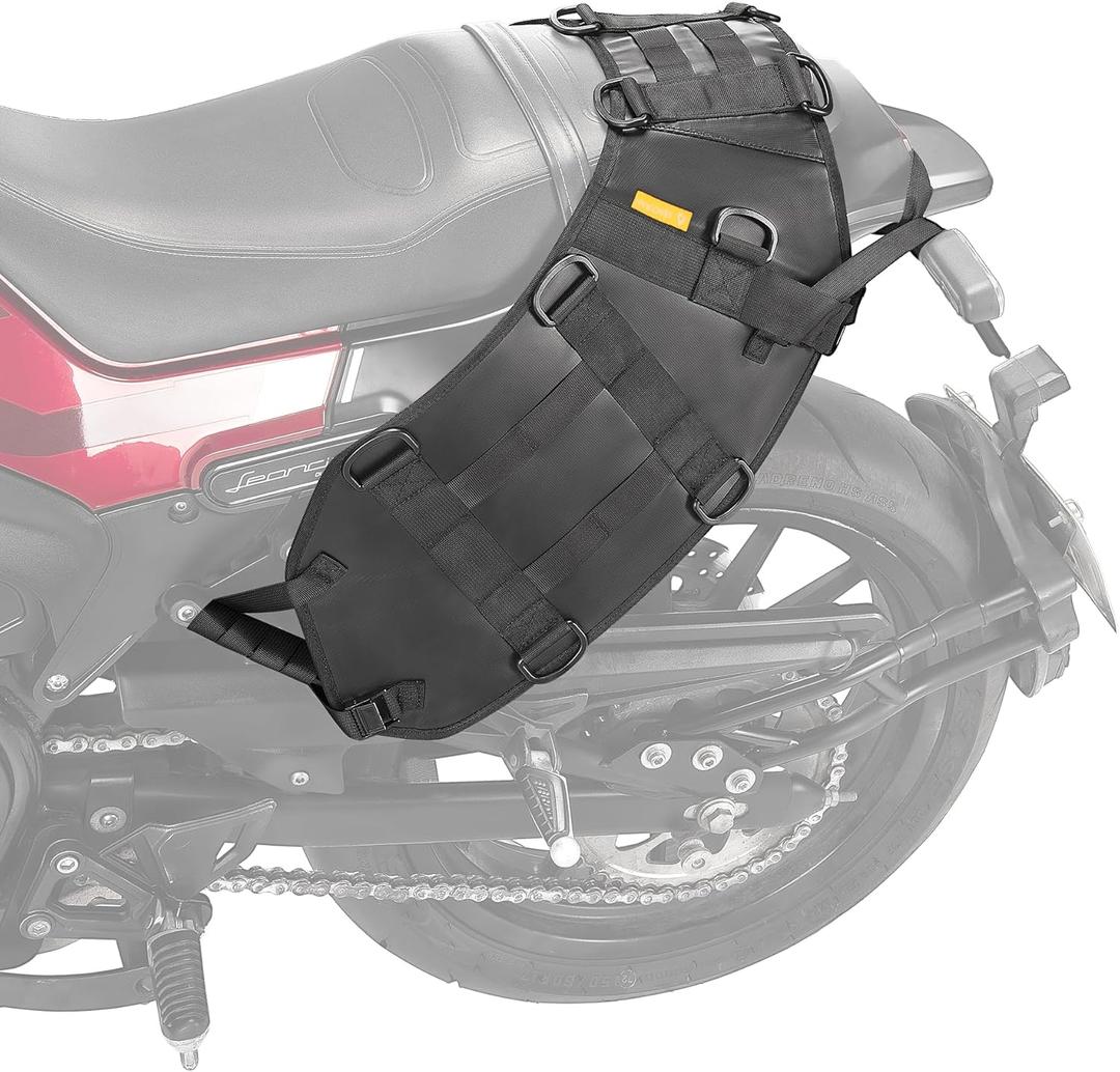 Motorcycle Bag Extension Mounting Base, Motorcycle Accessory for Tail Bag/Seat Bag/Saddle Bag/Side Bag