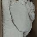 Quilt Set California King Size 106x118 Luxurious Velvet Bedding Sets with 2 Pillow Shams 20x36 3 Pieces Ultra Soft Quilted Bedspread Coverlet Comforter for All Season, Cream White