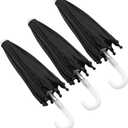 NUOBESTY Paper Umbrellas Doll Umbrella Mini Color Umbrella DIY Painting Gift Hanging Decorative Props for Kids (Random Color)- 5pcs Tiny Umbrellas