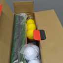 DURARANGE Pop-up Golf Chipping Net Set - Foldable Training Kit with 2 Hitting Mats, 6 Practice Balls, 6 Foam Balls - Ultimate Golf Gift & Target Chipping Aids, Black