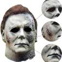 WPOZD Halloween Michael Myer Mask, Latex Horror Scary Masks for Adult Cosplay, Great for Costume Parties, Easter