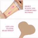 DOITOOL 2pcs Nude Thong, Invisible Strapless Panties, Seamless Women Underwear, Cotton, Assorted Colors (L)