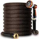 Garden Hose 100FT - 600PSI High Pressure, Kink-Free & Lightweight,No Expanding, Abrasion Resistant Water Hose for Car Wash, Lawn, Watering