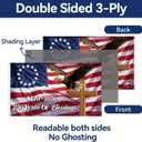 2 x 250 Anniversary USA Flag 3x5 Outdoor American Flag 3-Ply Double Sided 1776-2026 Blessings 250 Years Patriotic Flags Banner 4th of July Decorations for Memorial Independence Veterans Labor Armed Forces