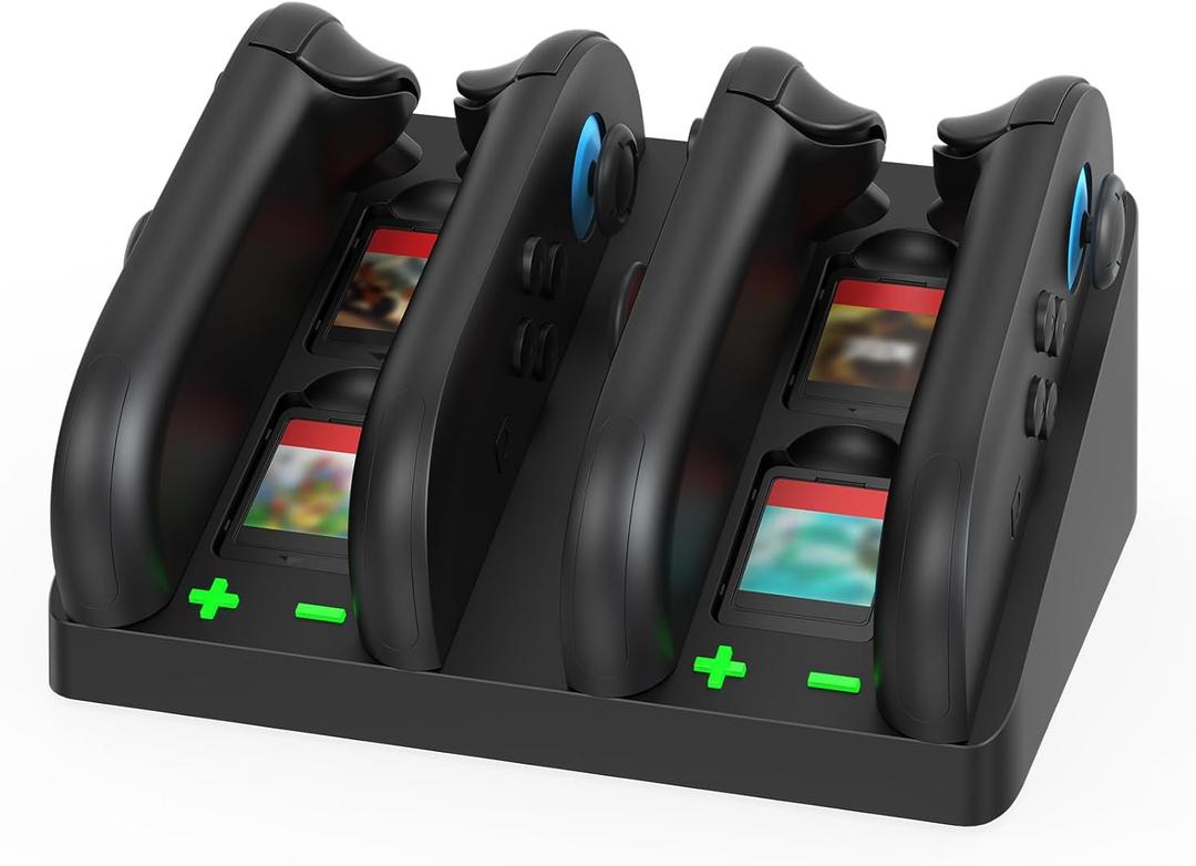 MOOGOLE 4 in 1 Charging Dock Compatible with Nintendo Switch 2 Joycon Controller