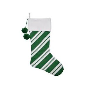 HH Green Striped Stocking