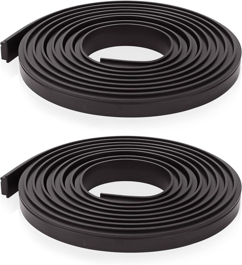 Shower Door Magnetic Strip, Flexible Magnetic Strip Shower Insert Replacement for Framed Semi Framed Swinging Glass Shower Door (2 Rolls,63 - Inch Per Roll)