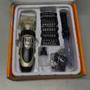 oneisall Dog Clipper Low Noise, Dog Grooming Kit with Rechargeable, Pet Shaver Cordless Electric Quiet Hair Clipper Set for Dogs Cats PetsGold