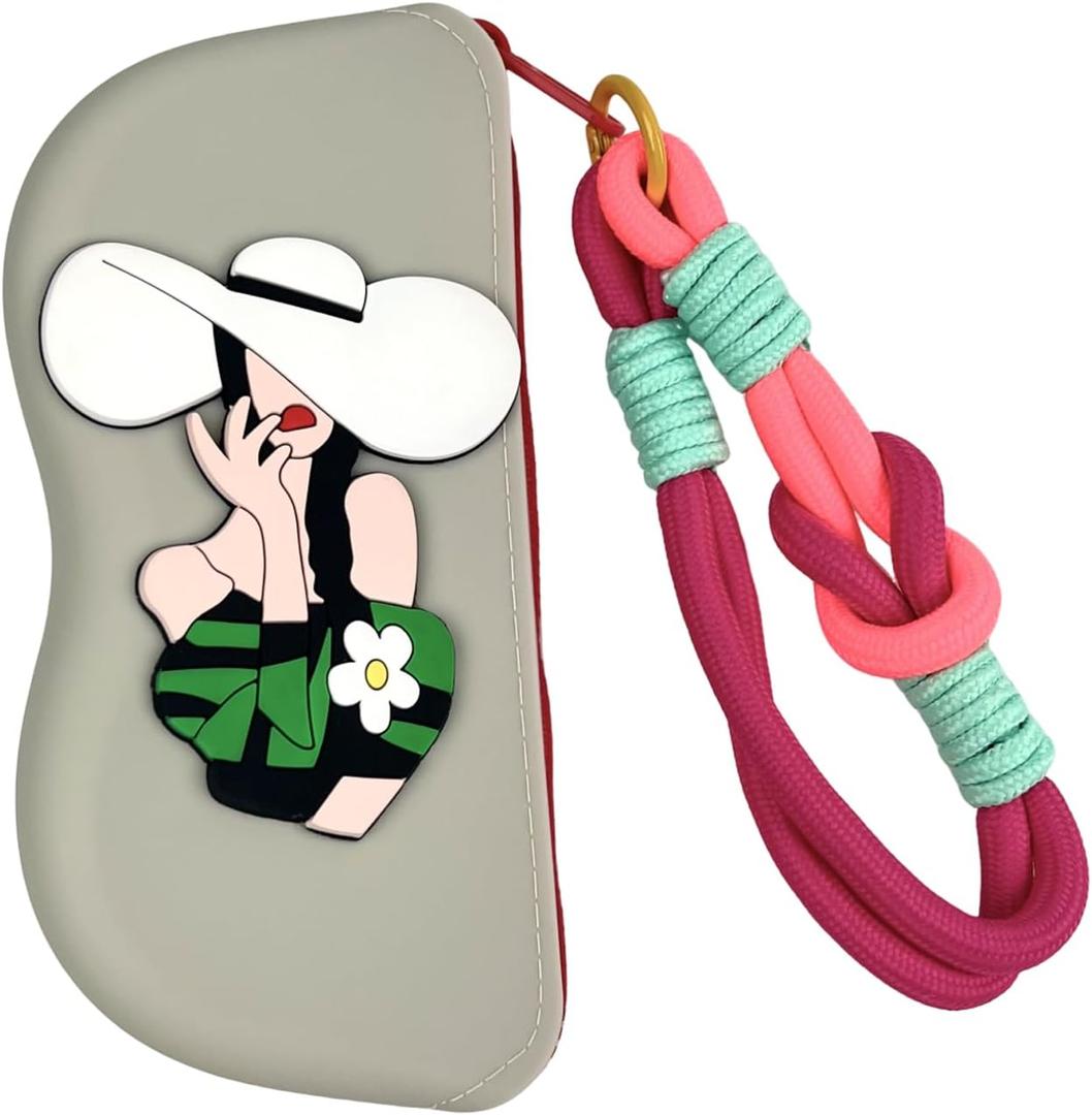 Silicone Slim Glasses Case, Portable Soft Eyeglass Case for Women Kids, Waterproof & Scratch-Resistant Sunglasses Pouch for Daily Use & Travel
