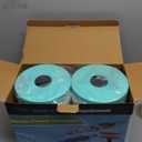 Aquatic Exercise Dumbell Set of 2 - Water Aerobic Exercise Foam Dumbbells Pool Resistance Fitness Equipment for Weight Loss (Cyan)