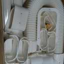 4" 13.5Ft Mini Split PVC Line Set Cover Kit Decorative PVC Line Set Cover Kit for Central AC & Heat Pumps Systems Tubing Cover(13.5Ft,White)