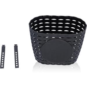 Bikes Baskets Front, Bikes Basket Front Scooter Basket Basket for Toddler Accessories for Kids Plastic Accessories Small for Kids, Toddlers (Black)