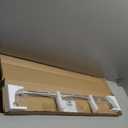 Brushed Nickel Disc Curtain Rods, 28-48 Inches Window Curtain Rod,Adjustable Room Darkening Curtain Rod with Aluminum Finials and Brackets,Wrap Around Design