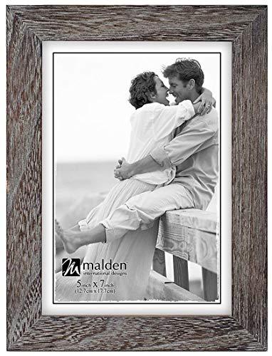 Malden 5'' x 7'' Gray Ridge Photo Frame 5'' X 7'' Gray