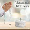 Baptism Gifts for Girl - My First Rosary and Keepsake Box, Blessed Baptism Gifts for Boys, Stunning First Communion Gifts or Blessed Christening Gift for Boys or Girls with Catholic Gift Box