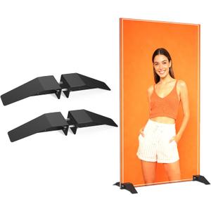 Foam Board Stand Heavy Duty Stainless Steel Adjustable Sign Holder Base for Any Size Board Ideal for Commercial Advertising, Events, Store Displays (Enhanced Edition)