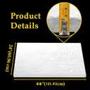 48"x24" x1" (Thick) Ceramic Fiber Blanket Fireproof Insulation Baffle Rated to 2400F, High-Temperature Resistance for Oven Stoves, Kilns,Forges
