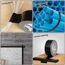 16 Pack Black Duct Tape Heavy Duty Bulk, 2 inch x 30 Yards,Strong No Residue All-Weather Duct Tape, Waterproof, Tear by Hand, Multi-Use for Indoor & Outdoor Repairs, Industrial, Professional Use