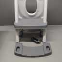 Potty Training Seat with Step Stool Ladder, SKYROKU Potty Training Toilet for Kids Boys Girls Toddlers - Comfortable Safe Potty Seat with Anti-Slip Pads Ladder Grey