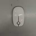 VssoPlor Wireless Mouse, 2.4G Slim Portable Computer Laptop Mouse with Nano Receiver Quiet Silent Optical Mice for Notebook, PC, Laptop, Computer-White and Gold