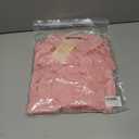 dowerme Women's Casual Dresses 2025 Fall Fashion Long Sleeve Button Up Floral Print Belted Tiered Boho Maxi Party Dress (Pink, M)