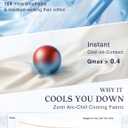 ZonLi Cooling Blanket for Hot Sleepers, 90"x90" Queen Size Lightweight Cool Touch Breathable Summer Blanket for Night Sweats, All-Season Cold Blankets, Coastal Blue