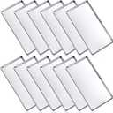 Mimorou 12 Pcs Baking Sheet Stainless Steel Cookie Sheet Small Metal Pans Professional Rectangle Oven Trays Kitchen Baking Cooking Oven and Toaster, Dishwasher Safe(13.7 x 9.8 Inches)