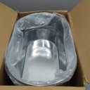 3 Gallon Galvanized Tub Beverage Tubs, Metal Ice Buckets for Cocktail Bar Wine Beer Drink Buckets with Handles Large Tub Ice Bucket for Parties (Silvery)