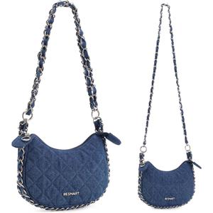 BESMART Denim Crossbody Bag Quilted Shoulder Bags for Women