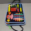 Gojmzo Busy Board Montessori Toys for Toddler Boys & Girls Gifts, Sensory Toys for Toddlers, Educational Travel Preschool Activities Learning Alphabet Count Fine Motor Skills