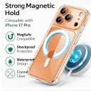 iPhone 17 Pro Clear Case - MagSafe Compatible Magnetic Slim Cover, Shockproof Protection, Wireless Charging, Anti-Yellowing (6.3 inch)