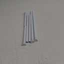 2PCS White Spring Curtain Rods for Windows 23 to 46 Inch, Adjustable Extendable Pressure Tension Curtain Rods No Drilling, Small Tension Rod for Doorway Bedroom Closet Door Kitchen
