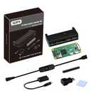 GeeekPi Zero W Kit for Raspberry Pi Zero W Board, with Pi Zero W Aluminum Case, Copper Heatsink, 20Pin Header, Micro USB to OTG Adapter, Switch Cable and HDMI Adapter