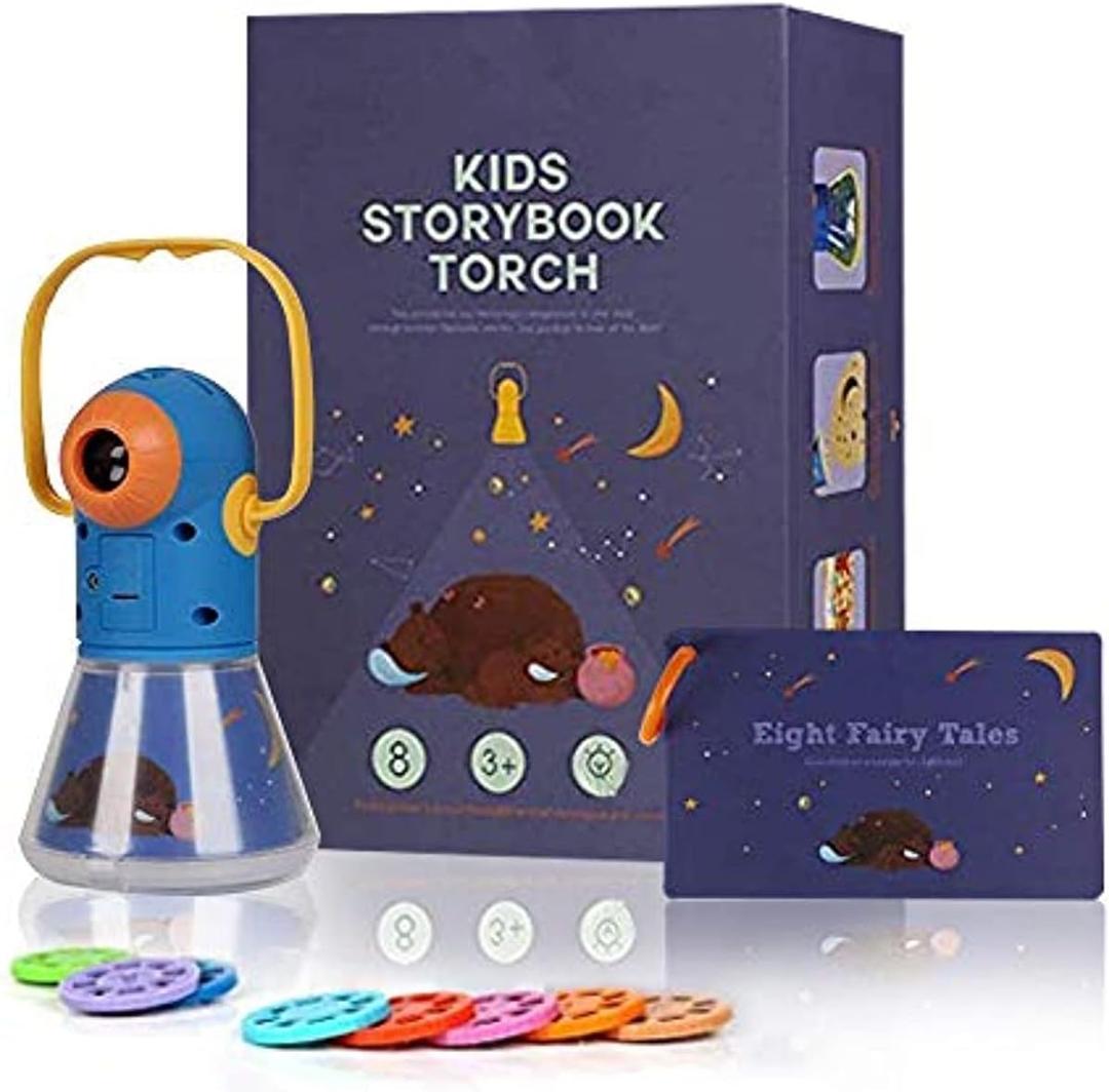Kids Multifunctional Story Projector, Night Lights Projector Storybook Toy, Educational Toys Gifts for 3-12 Year Old Boys/Girls