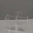 Beego Rotatable 4-Compartment Acrylic Cup Dispenser - Coffee Station Cup and Lid Carousel Countertop Plastic Cup Holder for Restaurant Breakroom Coffee Bar (Clear)