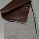 Faux Leather Fabric Smooth Solid 54" x 36" Soft Leather Material Sheets for Upholstery Crafts, DIY Sewings, DIY Upholstery Boat Car Sofa (Dark Brown)